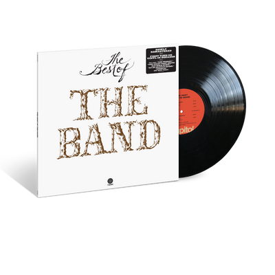LP vinile nero copertina bianca con scritta dell'album raccolta con il best of dei the band