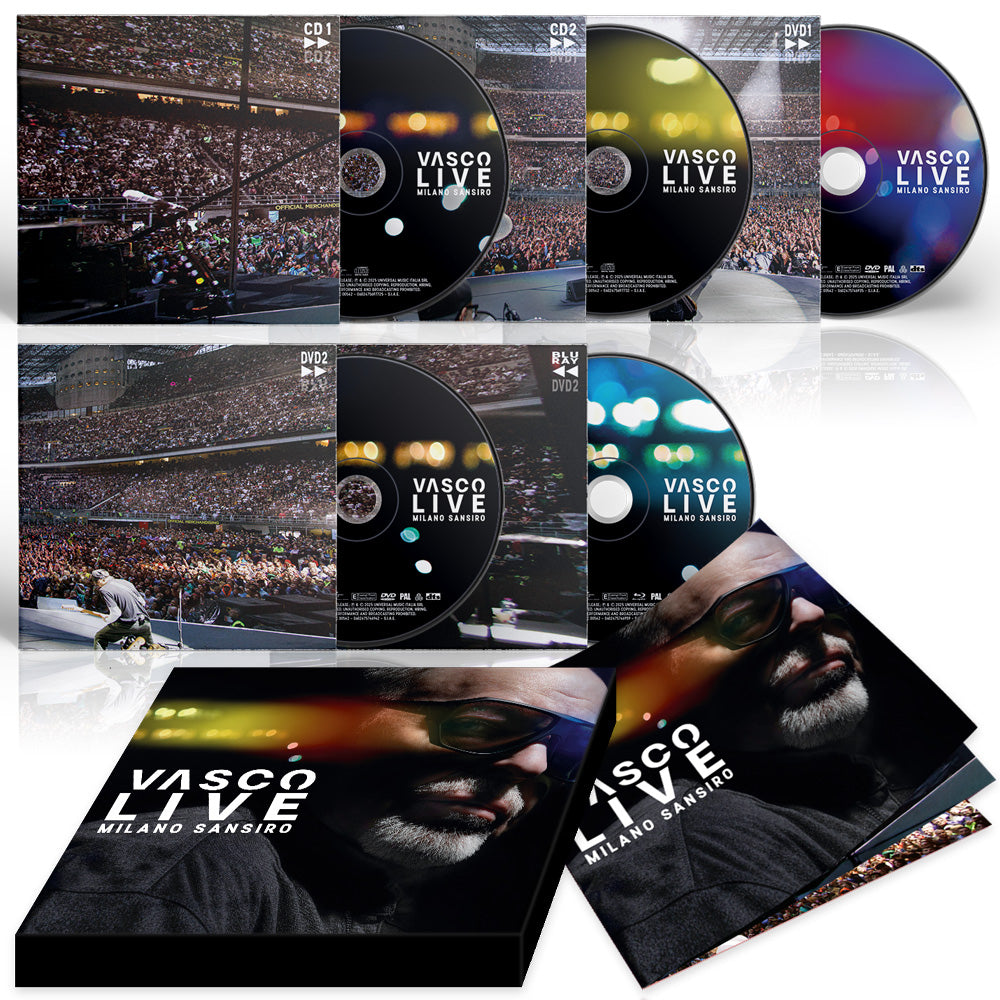 VASCO LIVE Milano Sansiro | 2CD + 2DVD + Blu-ray Box Set