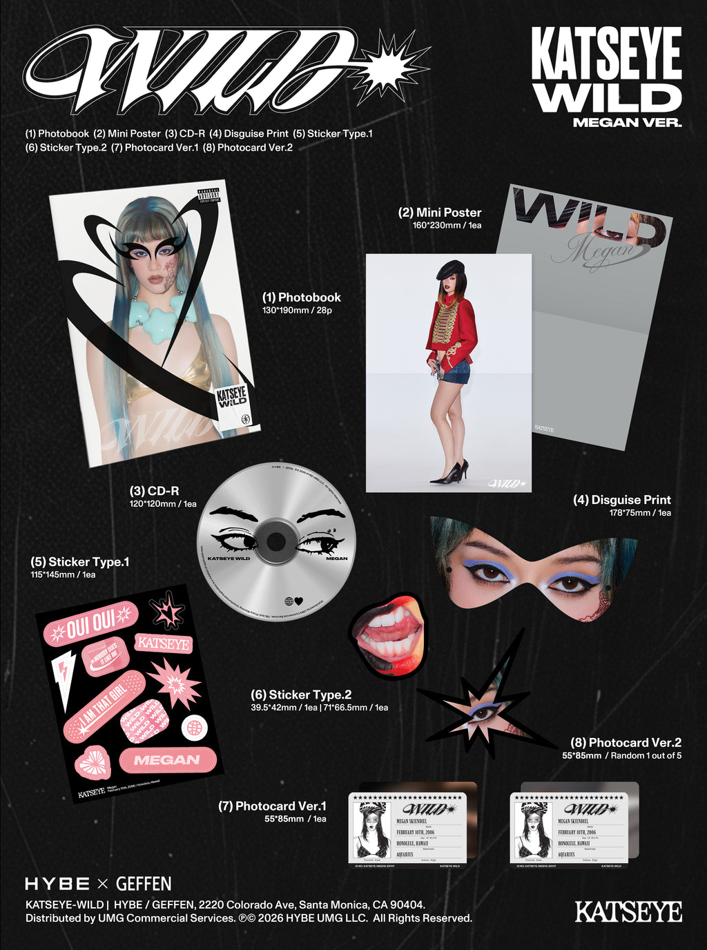 WILD | CD Member ver. ''Megan''