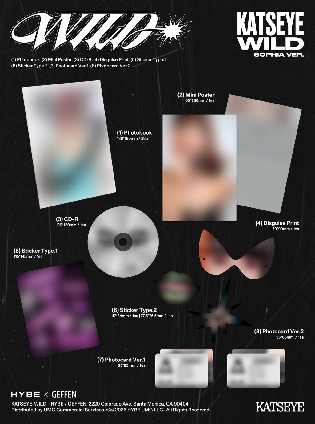 WILD | CD Member ver. ''Sophia''