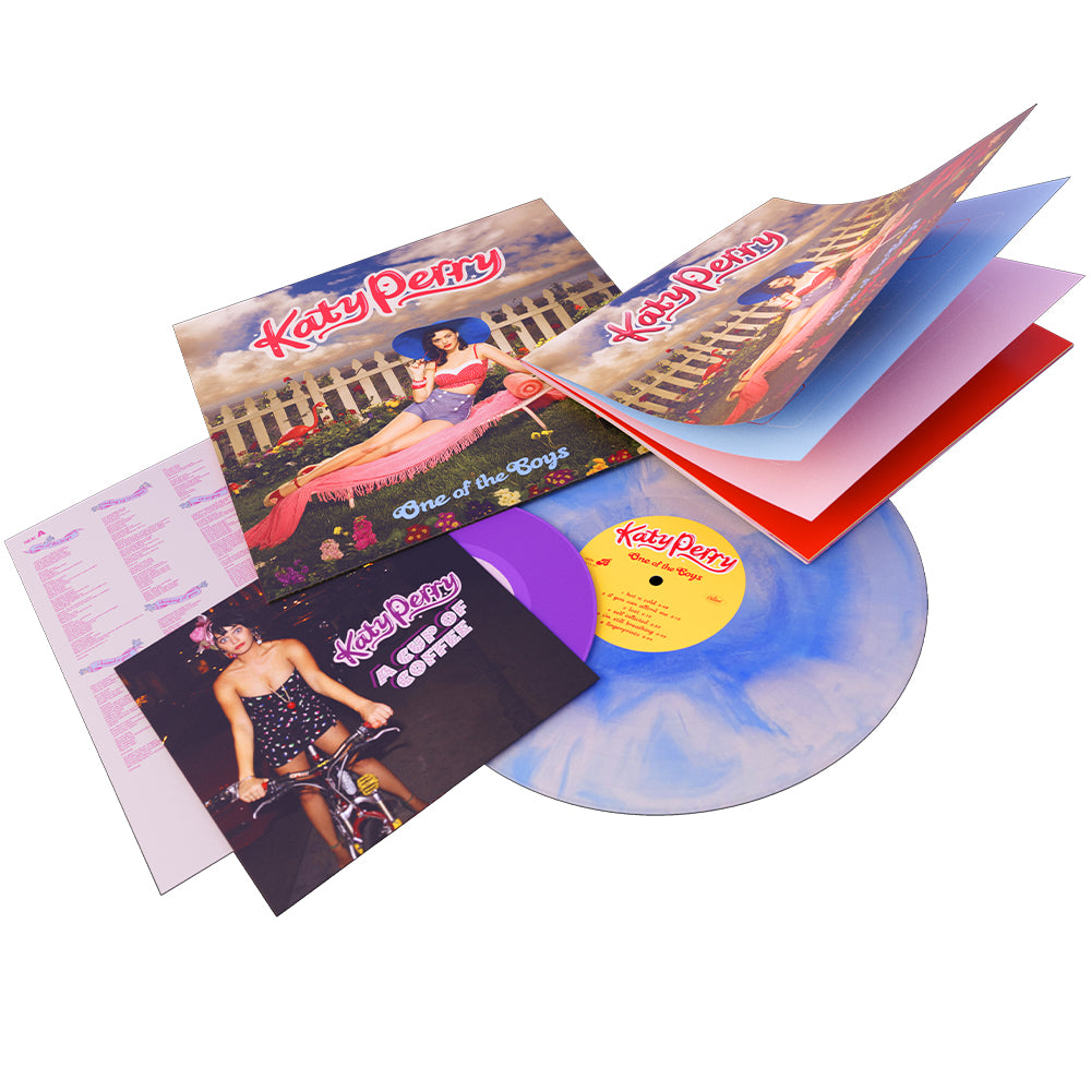 One Of The Boys è la ristampa su un vinile colorato con effetto cloud dell'album del 2008 di Katy Perry, nel packaging è compreso anche un 45 giri colorato con una cover esclusiva alternativa e un calendario personalizzato per il 2024