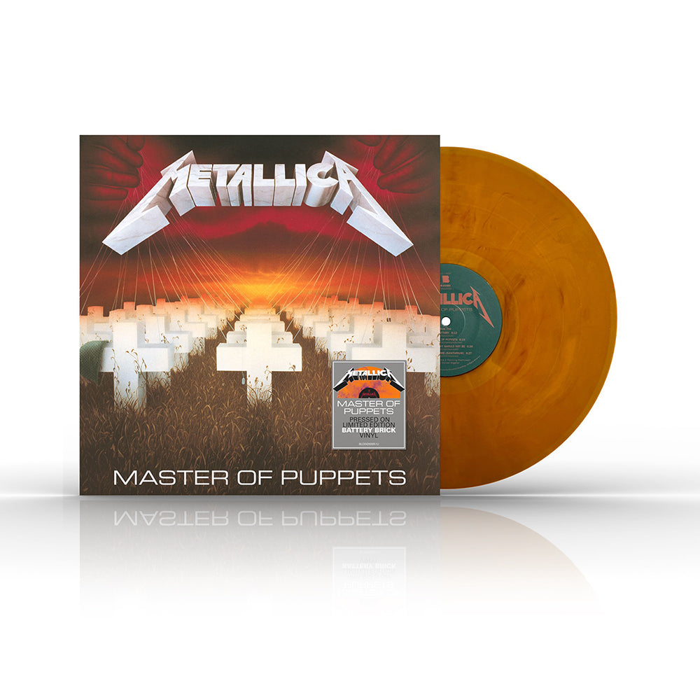 vinile colorato marrone mattone dei metallica master of puppets un classico del metal uno degli album più famosi e iconici al mondo