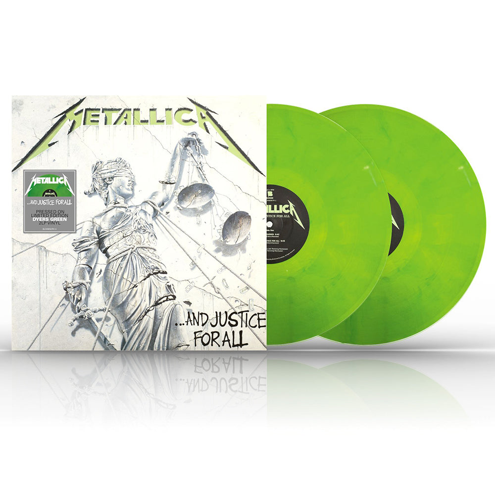 doppio vinile verde dei metallica del quarto album della band dal titolo And Justice For All