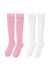 logo | Set calze alte con bordo in pizzo