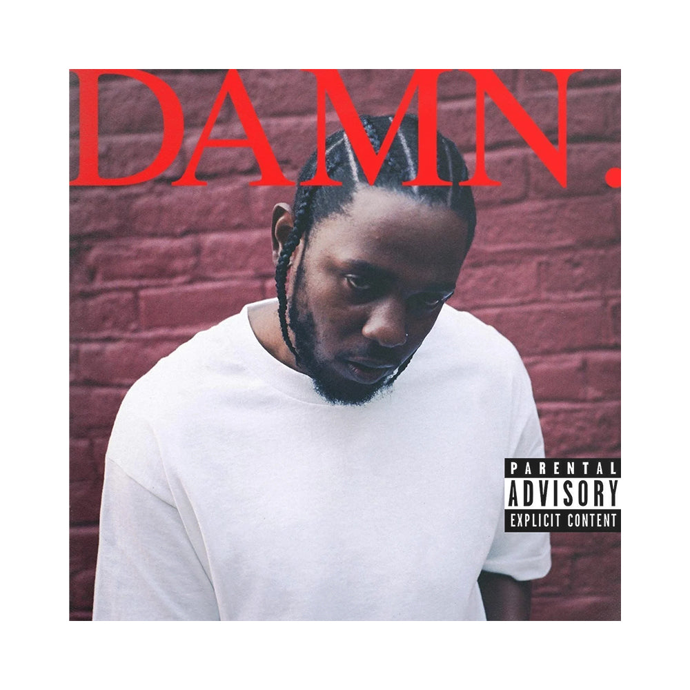 Copertina dell'album DAMN, quarto album in studio del rapper statunitense Kendrick Lamar, pubblicato il 14 aprile 2017. Contenuti esplici parental advisory label 