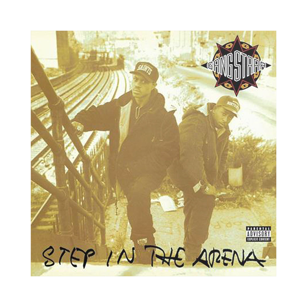 La copertina dell'album Step In The Arena di Gang Starr, il gruppo rap/hip hop di New York