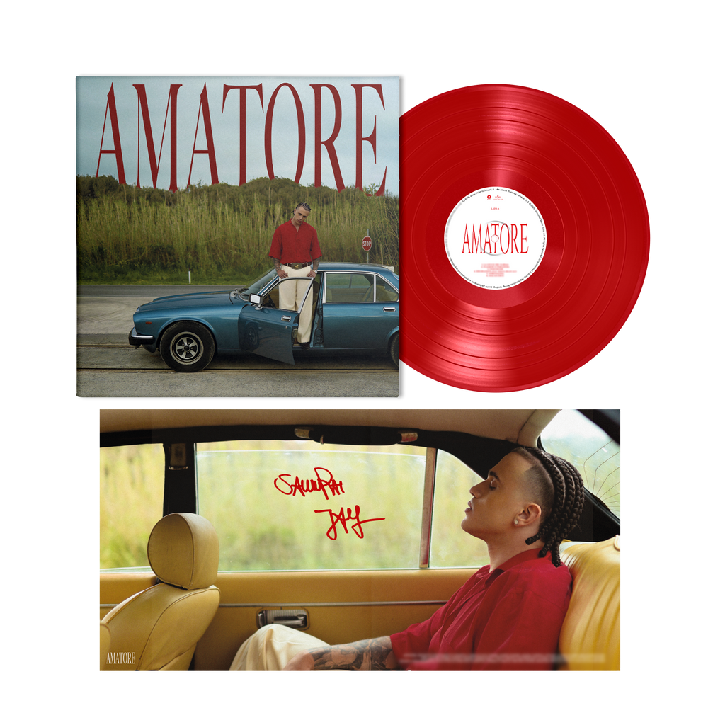 AMATORE | Vinile Alt Cover Colorato Numerato + Poster Autografato