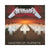 l'iconica copertina di master of puppets con immagine di tante croci da cimitero lapidi tutte in fila fino all'orizzonte su un prato secco e sfondo del cielo rosso e grandi mani in cima da burattinaio che tengono e comandano tutte le croci