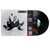LP Vinile Noè album di Francesco Cavestri co copertina in bianco e nero e disco nero in vista e busta interna personalizzata