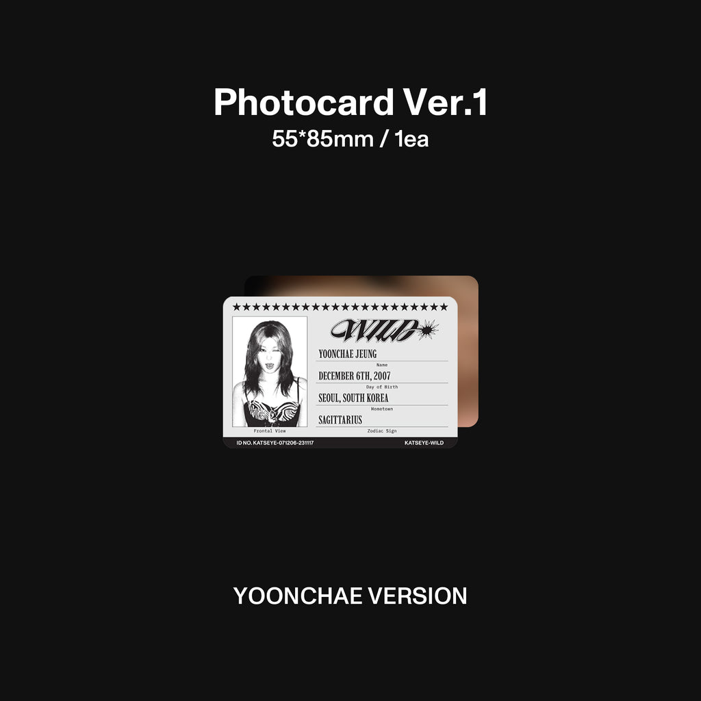 WILD | CD Member ver. ''Yoonchae''
