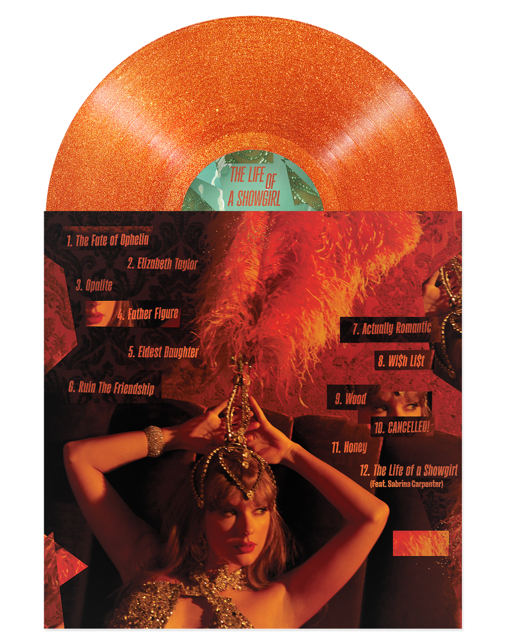 THE LIFE OF A SHOWGIRL | Vinile Sweat And Vanilla Perfume Portofino Orange Glitter