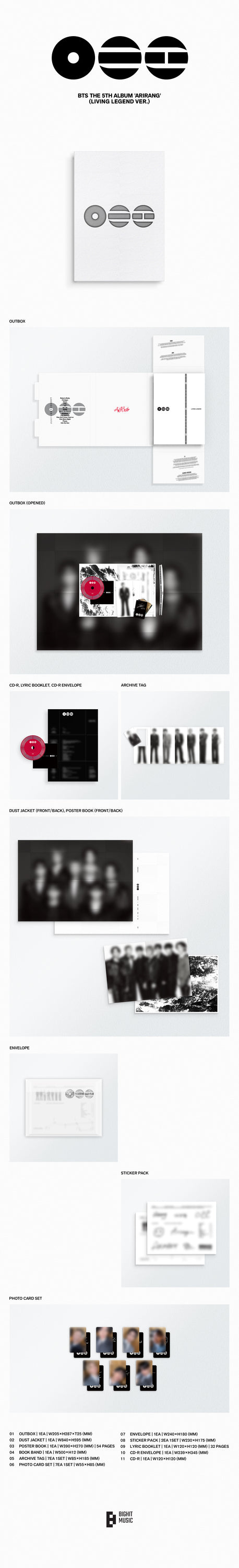 CD Arirang Nuovo album versione Living Legend dei BTS | Universal