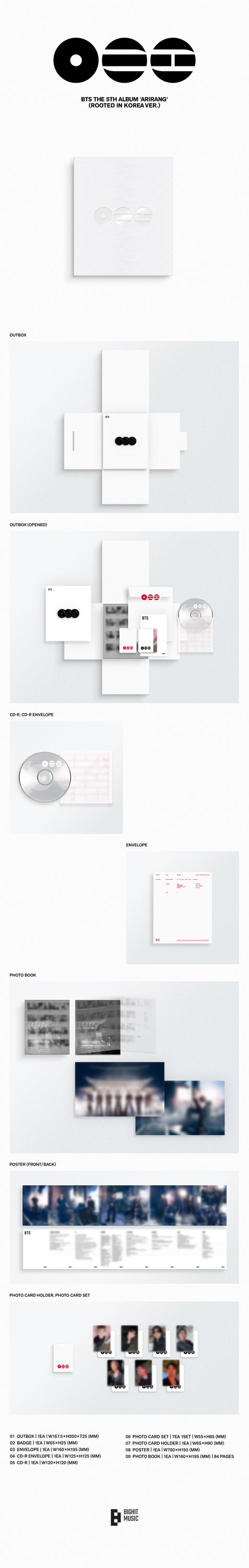 CD Rooted in Korea Arirang Nuovo album dei BTS | Universal Music