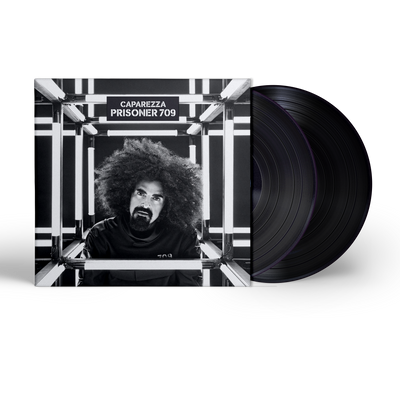 caparezza album musicale prisoner 707 foto in bianco e nero dell'artista dietro le sbarre
