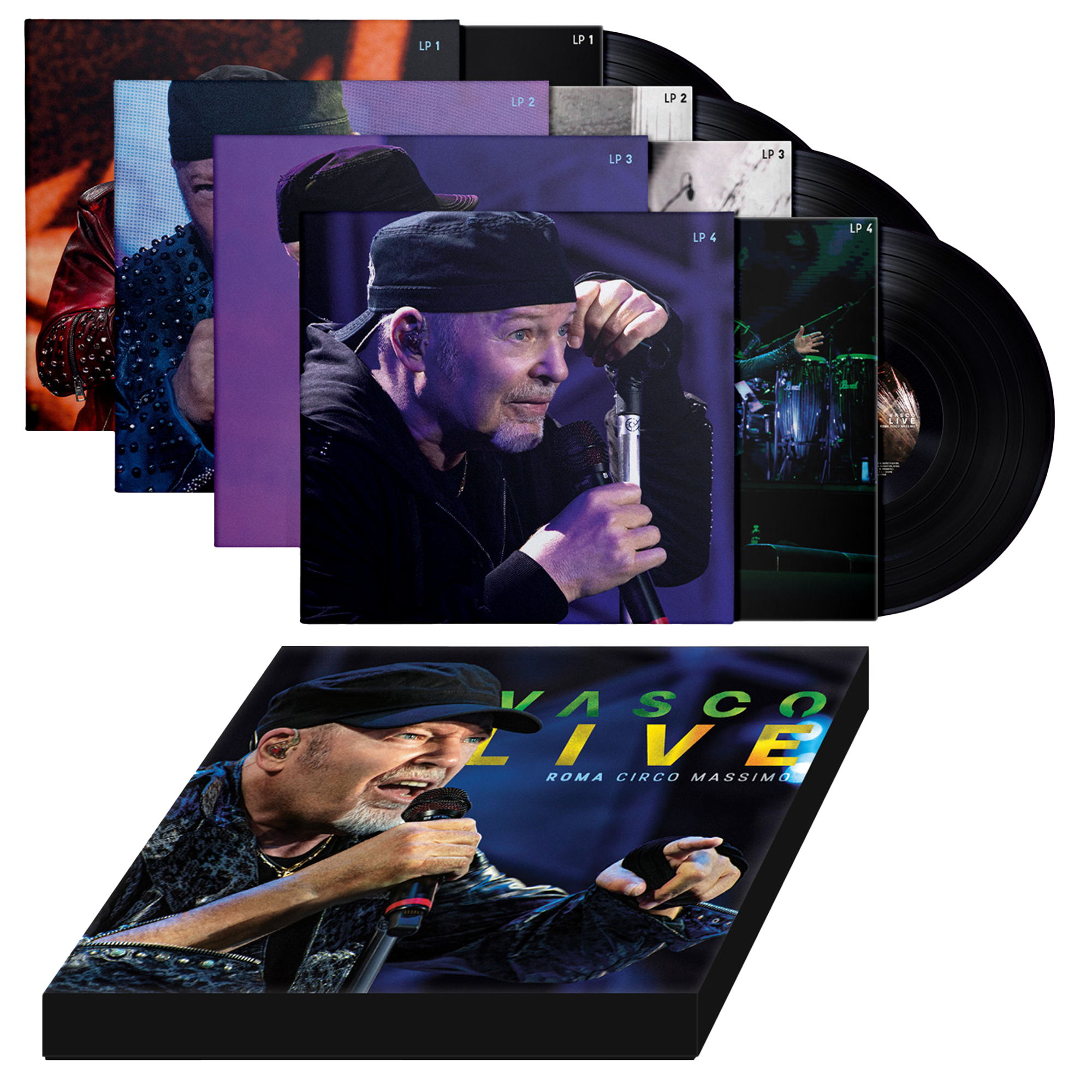Vasco Live Roma Circo Massimo | Box 4LP
