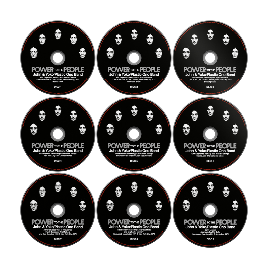 Box CD bluray Power To The People di John Lennon e Yoko Ono Box CD bluray Power To The People di John Lennon e Yoko Ono