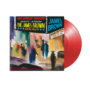 vinile rosso esclusivo LP colorato live at the apollo theatre the james brown show 1962 copertina con ingresso teatro stile impressionista