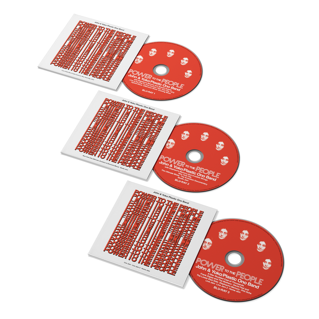 Box CD bluray Power To The People di John Lennon e Yoko Ono Box CD bluray Power To The People di John Lennon e Yoko Ono