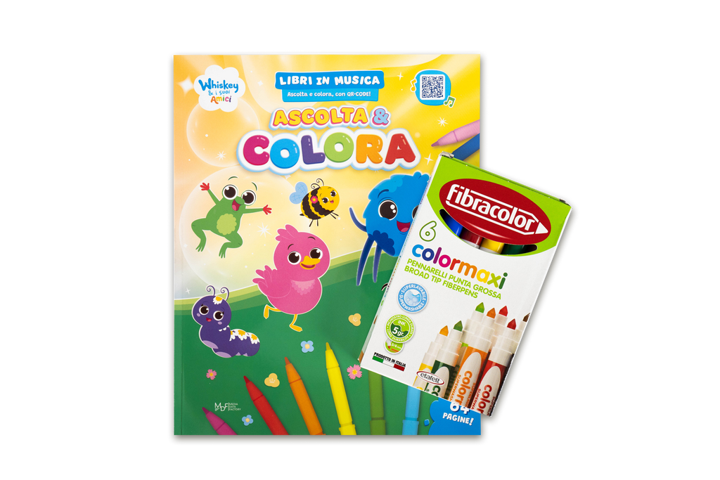 Whiskey & I Suoi Amici - Ascolta e Colora | Libro da colorare