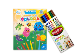 Whiskey & I Suoi Amici - Ascolta e Colora | Libro da colorare cover