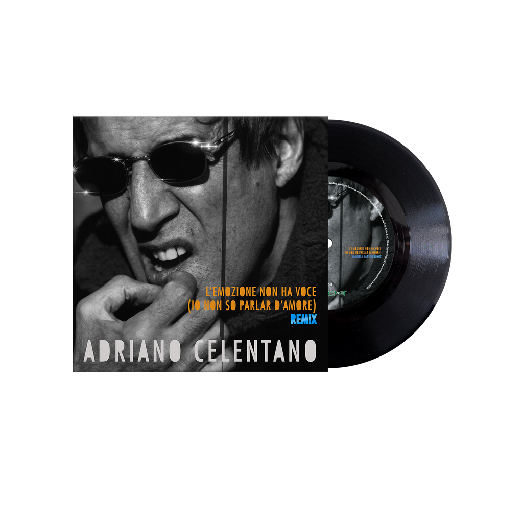vinile 45 giri singolo di adriano celentano l'emozione non ha voce dell'album io non so parlar d'amore