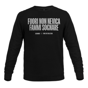 Fuori non nevica fammi sognare | Felpa Girocollo