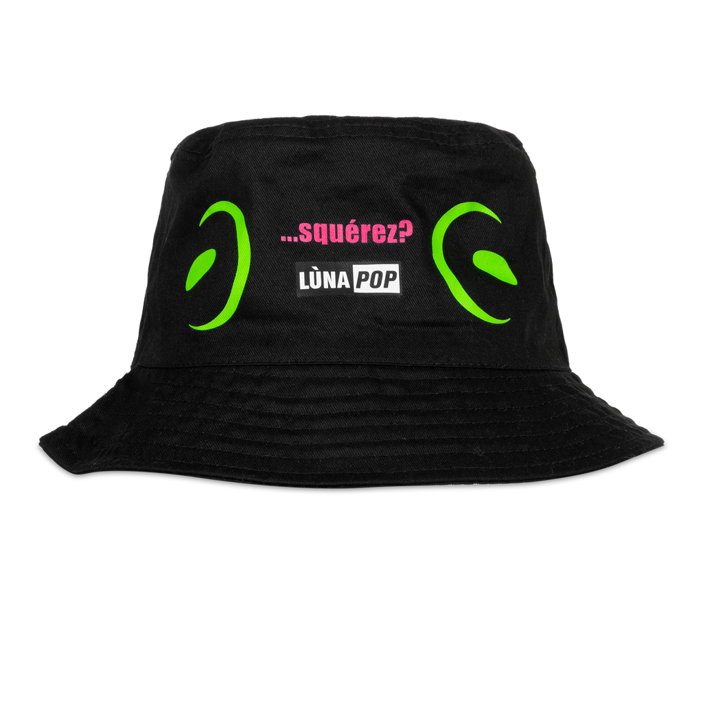 cappellino cotone modello pescatore dei lunapop album squerez con gli occhi della rana della grafica di copertina dell'album