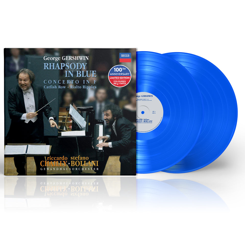 nuova ristampa dell'iconico concerto eseguito da Stefano Bollani in una versione su doppio vinile colorato blu