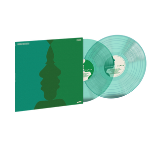 Meshell Ndegeocello Synonym doppio vinile LP Coke Bottle Green colored vinyl con due dischi verde trasparente e copertina con grafica astratta raffigurante una silhouette stilizzata su sfondo verde e turchese