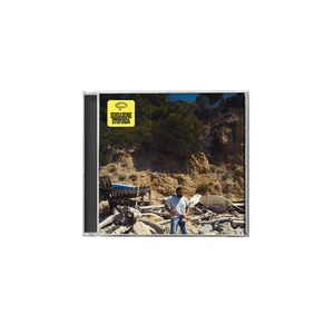 CD SENSAZIONE STUPENDA ALBUM DI TOMMASO PARADISO CON UOMO IN PIEDI E SFONDO CON SASSI ROCCE E ALBERI