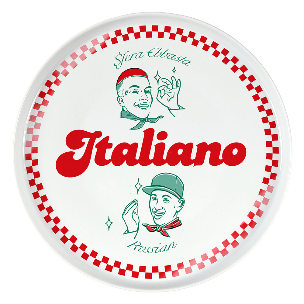Italiano | Piatto Pizza Sfera Ebbasta