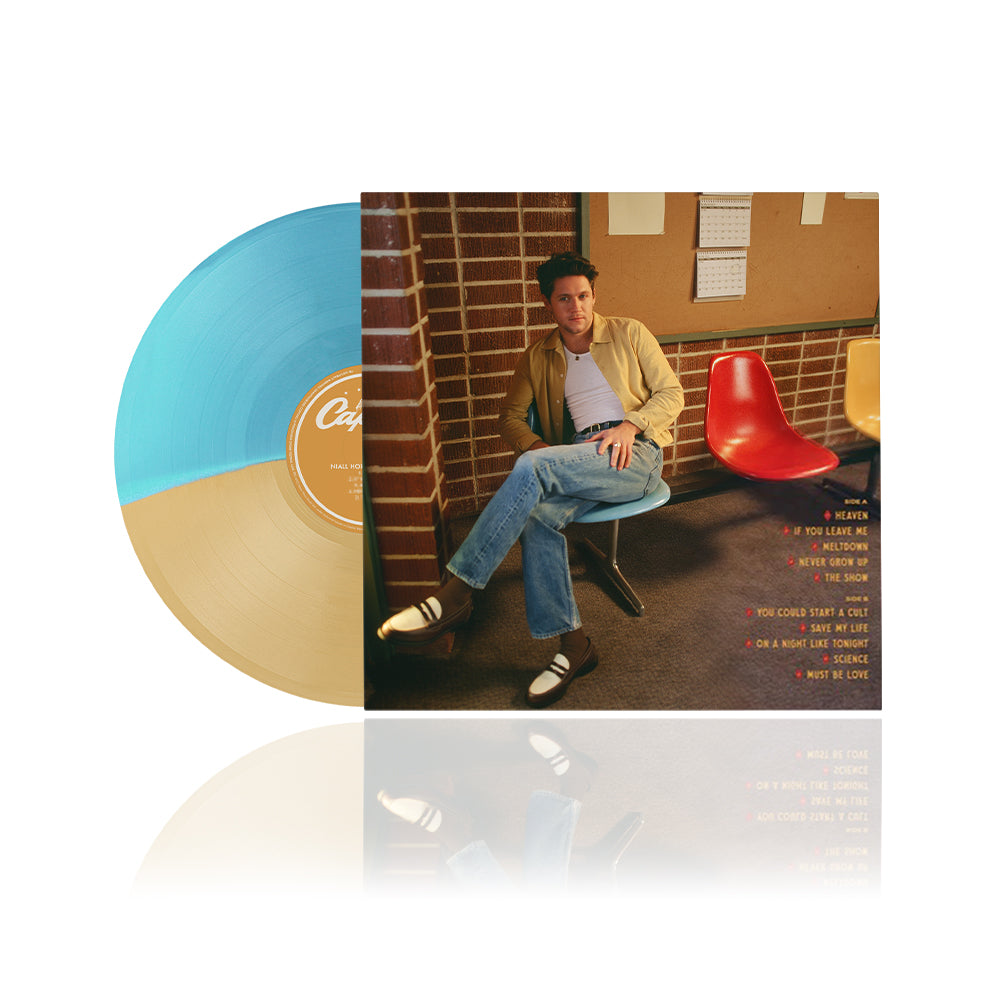 Il retro della copertina del vinile colorato in vetro in tre colori con la tracklist speciale in esclusiva solo per i fan di Spotify Fan First
