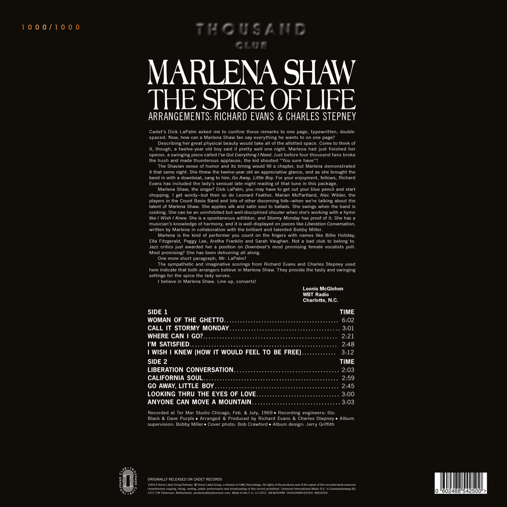 The Spice Of Life (The Thousand Club) | Vinile Numerato Limited Edition