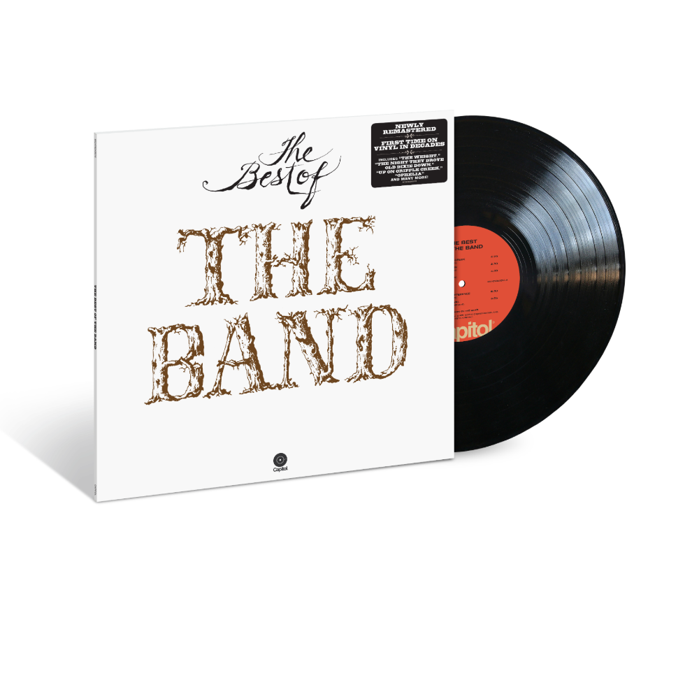 LP vinile nero copertina bianca con scritta dell'album raccolta con il best of dei the band