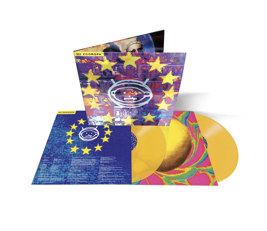 Nuova edizione limitata 30esimo anniversario U2 Zooropa doppio vinile colorato giallo trasparente