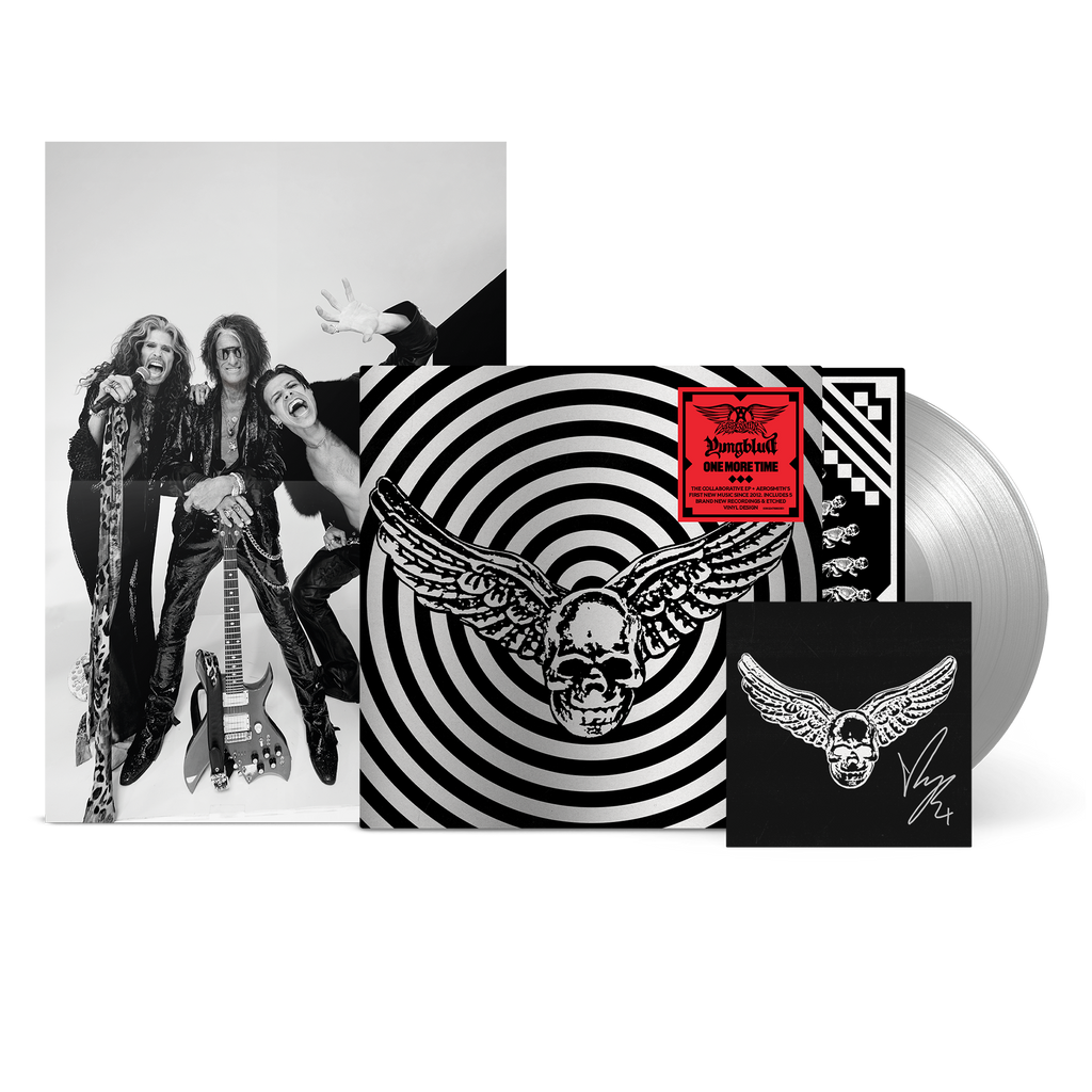 one more time vinile argento copertina altenrativa nuovo ep degli aerosmith e yungblud