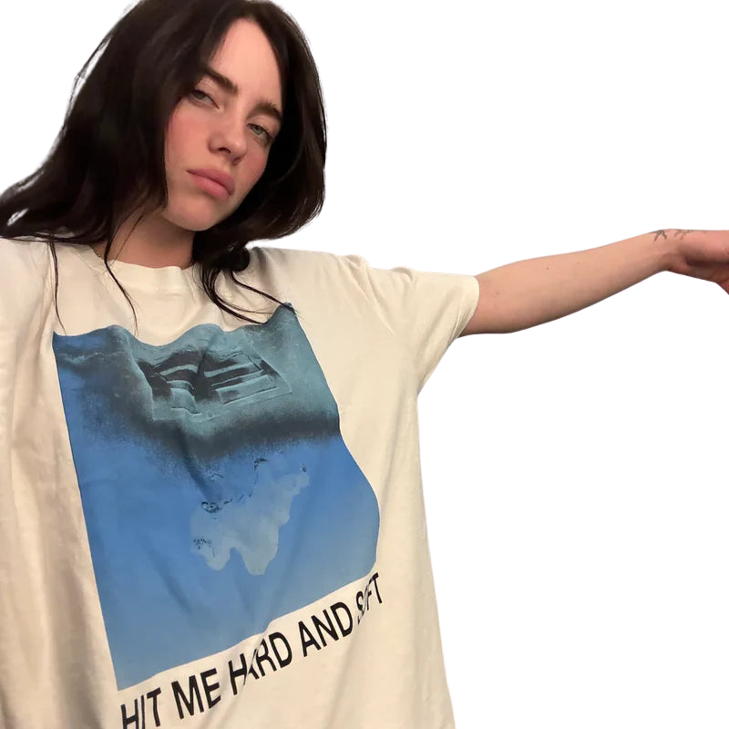 Billie Eilish, HIT ME HARD AND SOFT | White Album Cover T-Shirt 1