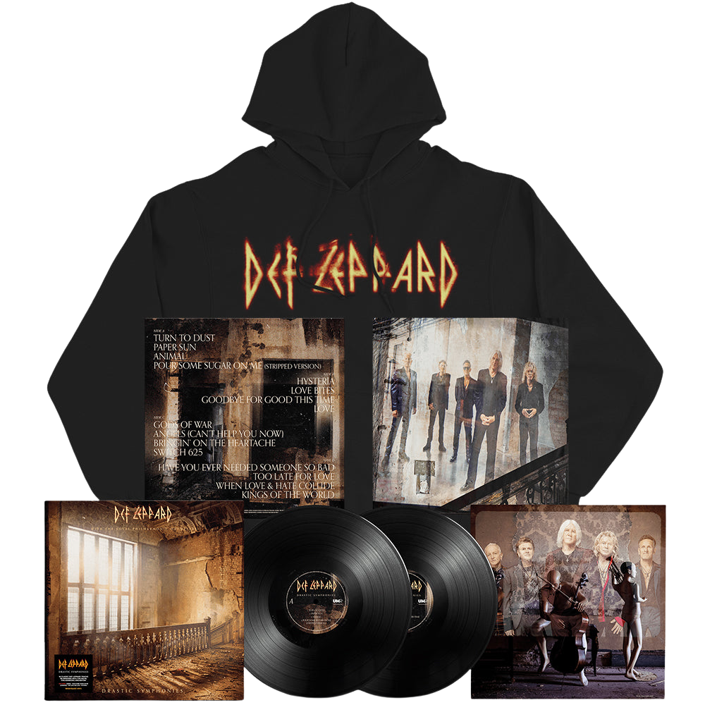 Def Leppard, 'Drastic Symphonies' - with The Royal Philharmonic Orchestra | Doppio Vinile nero + Felpa 1