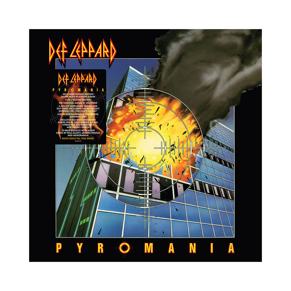Box 4 CD + Blu-ray Pyromania Super Deluxe dei Def Leppard