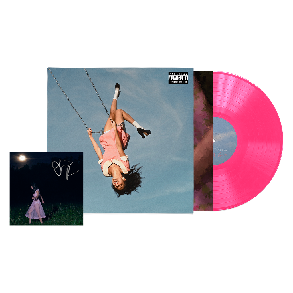 you seem pretty sad for a girl so in love | Vinile hot pink 'sticky sweet' + Card Autografata