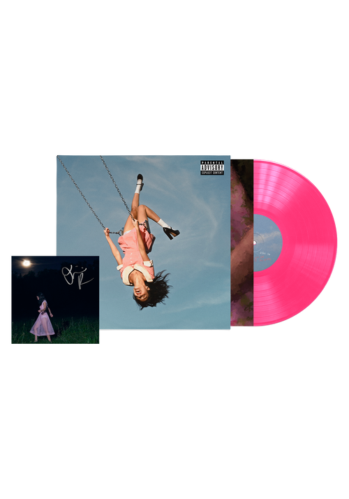you seem pretty sad for a girl so in love | Vinile hot pink 'sticky sweet' + Card Autografata