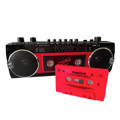 Guè & DJ Harsh, Fastlife 4 | Radioregistratore Ghettoblaster + Musicassetta 1
