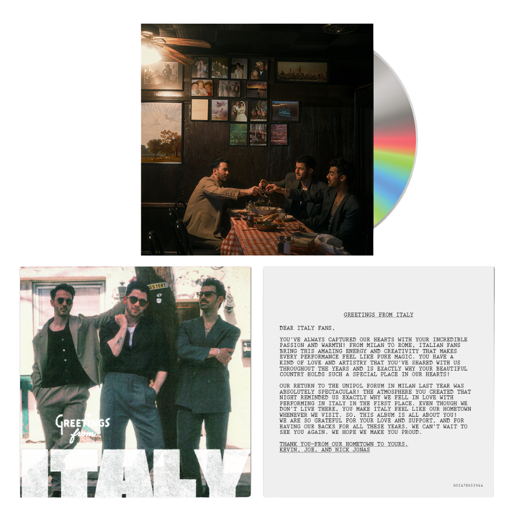 Jonas Brothers, Greetings From Your Hometown | CD + Card Autografata 1