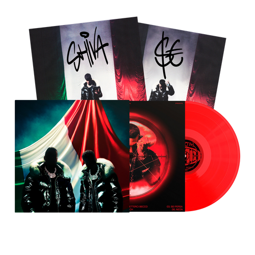 Sfera Ebbasta & Shiva, SANTANA MONEY GANG | Vinile Rosso Autografato Numerato 1