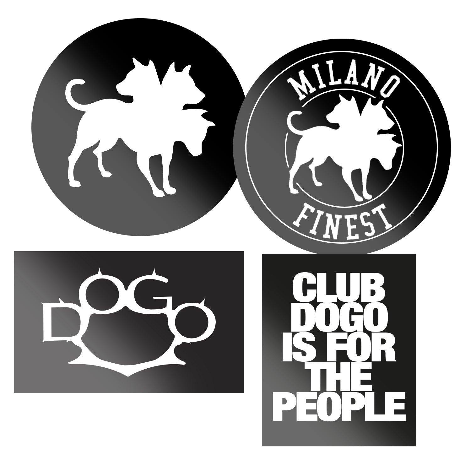 CLUB DOGO | Set di Adesivi Club Dogo