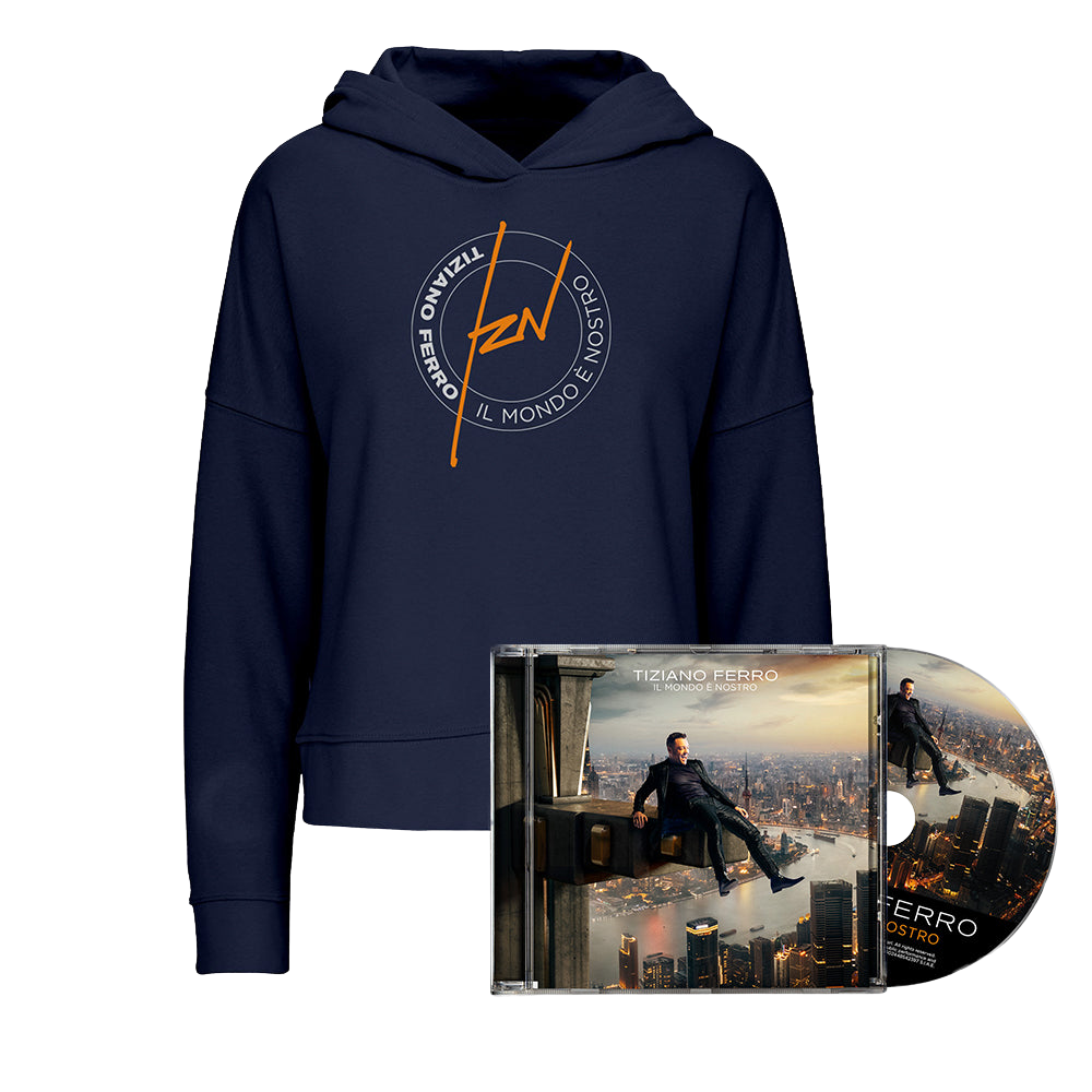 Tiziano Ferro, Felpa + CD 'Il Mondo è Nostro' | CD + Felpa Donna 1