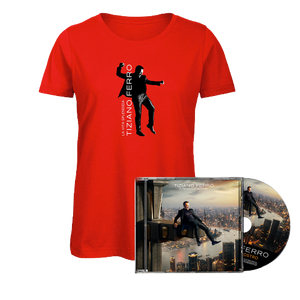 Tiziano Ferro, T-Shirt 'La Vita Splendida' + CD 'Il Mondo è Nostro' | CD + T-shirt donna 1