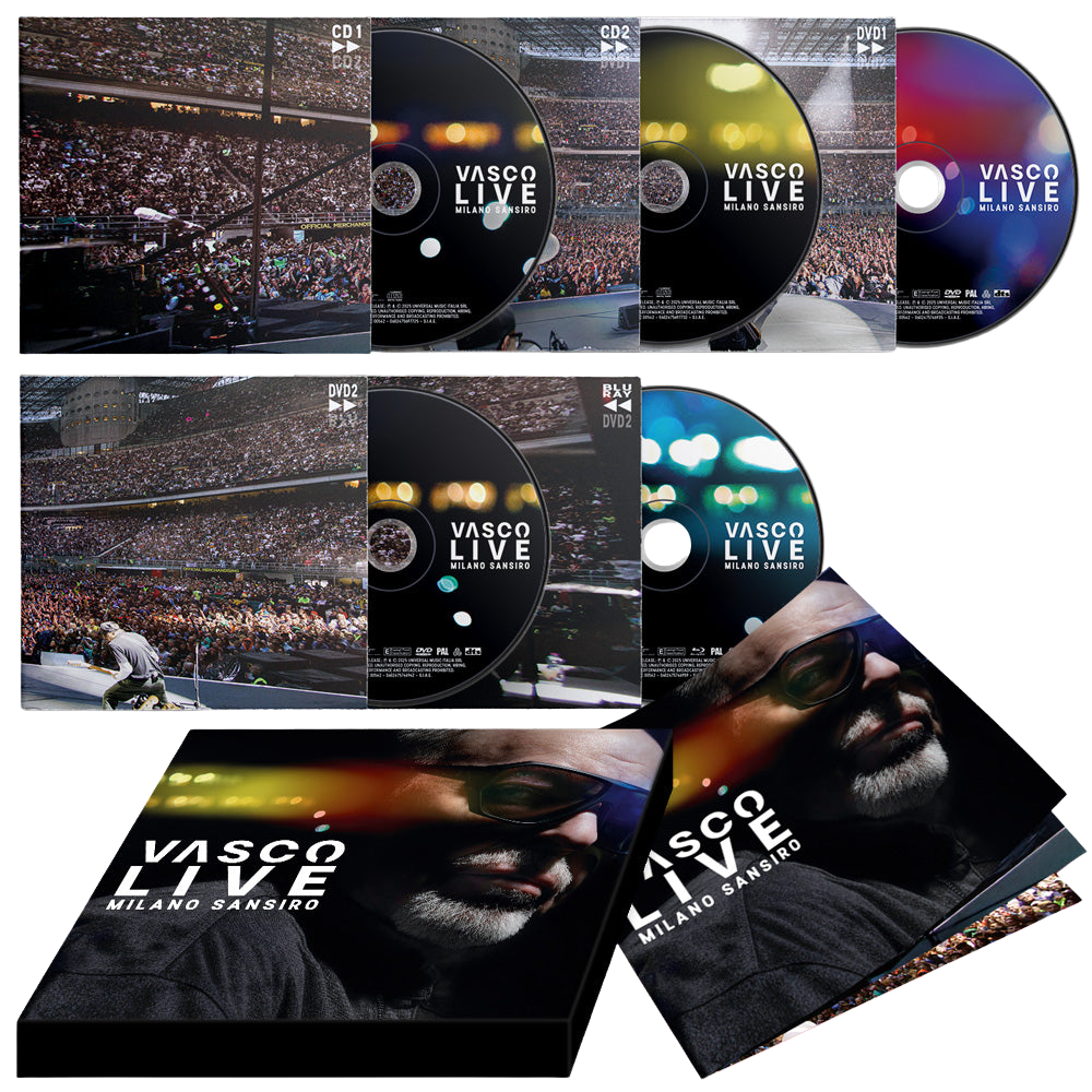 Vasco Rossi, VASCO LIVE Milano Sansiro | 2CD + 2DVD + Blu-ray Box Set 1