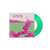 ZAYN Love Like This vinile LP verde colored vinyl con copertina dai toni rosa e verde raffigurante l artista in movimento su un prato con effetto sfocato e disco verde in evidenza