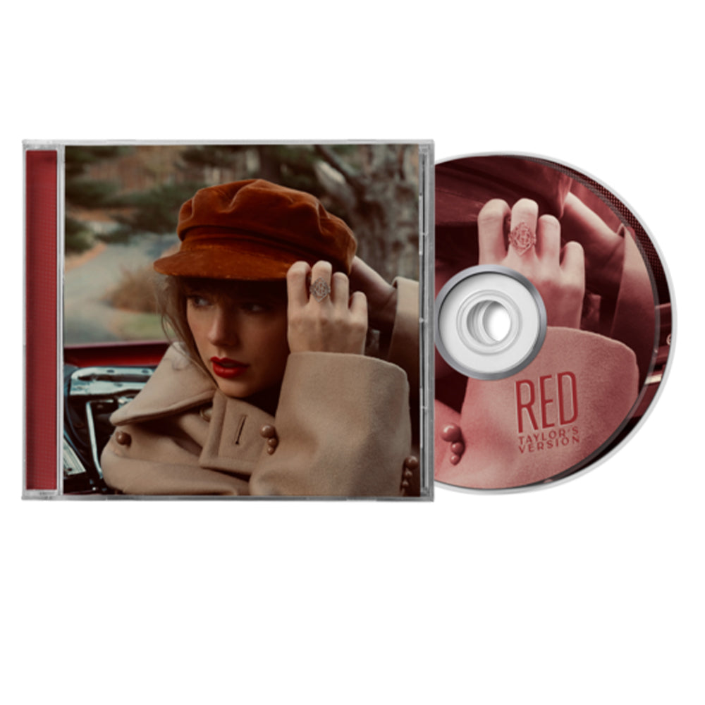 cd packaging + supporto musical dal titolo red taylor version di taylor swift